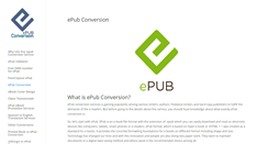 Desktop Screenshot of epubconversion.com