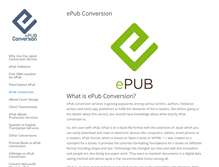 Tablet Screenshot of epubconversion.com
